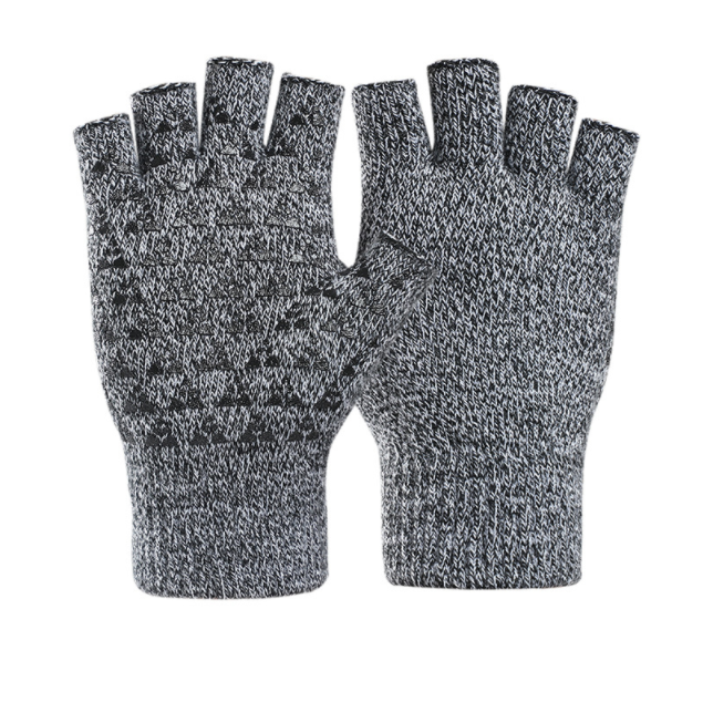 Knitted fingerless mitten sports riding gloves 