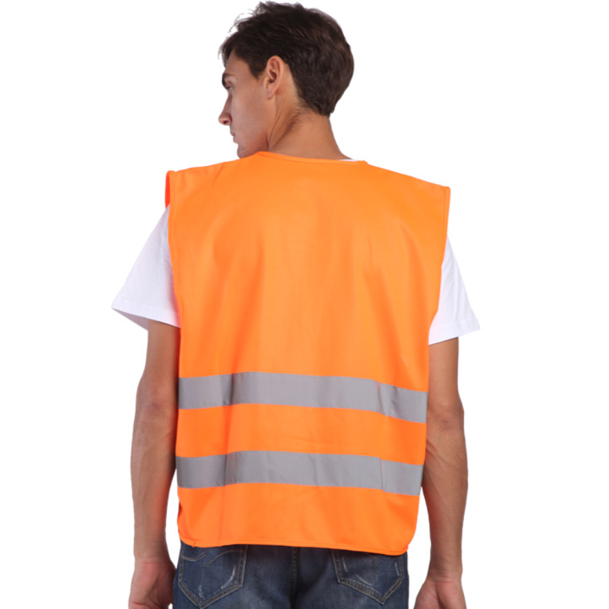 High visibility logo custom work safety vest
