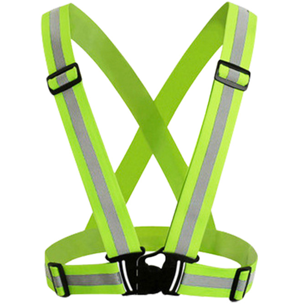 Running safety reflective elastic strap safety vest belt