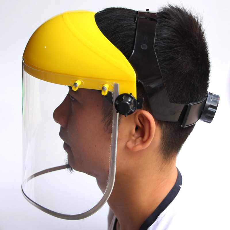 Face shield with visor