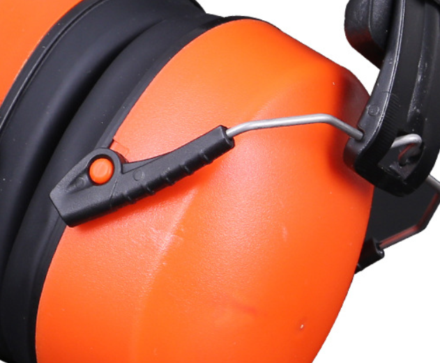 Industrial visibility noise cancelling earmuff