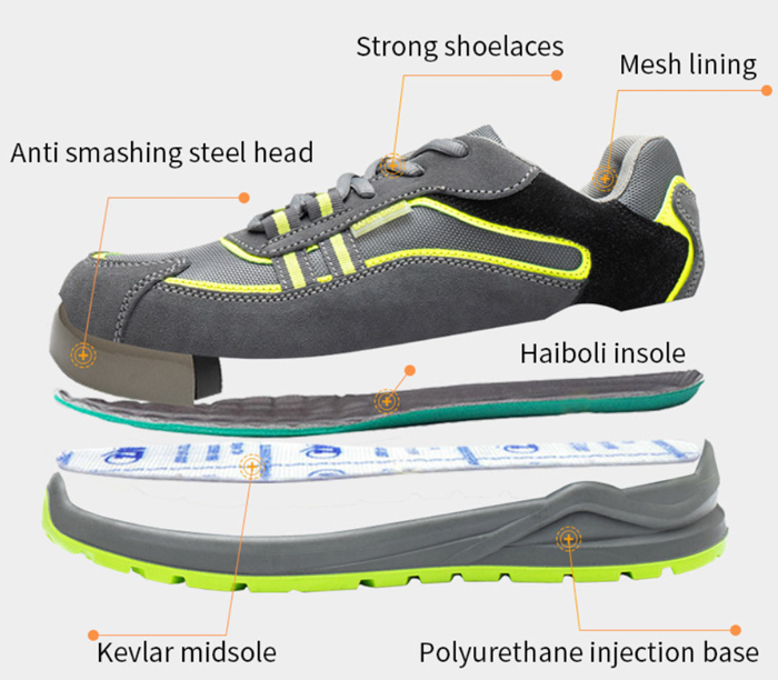 Sport type work safety shoes