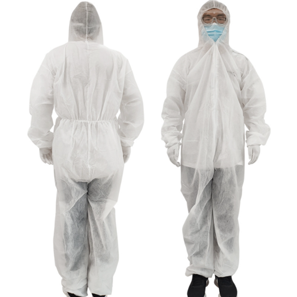 Cheap disposable nonwoven work suit microporous protective clothing coverall