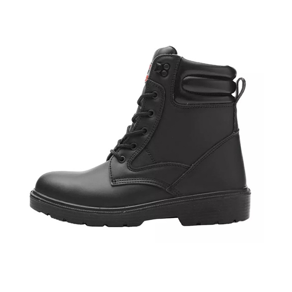 PU outsole genuine cow leather high cut safety boot