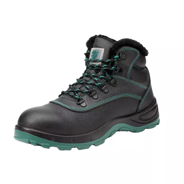 Fleece-lined warm safety shoes for winter