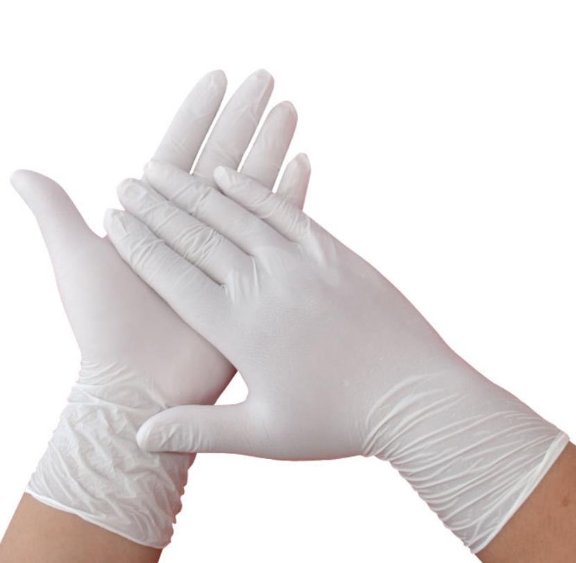 Disposable latex gloves