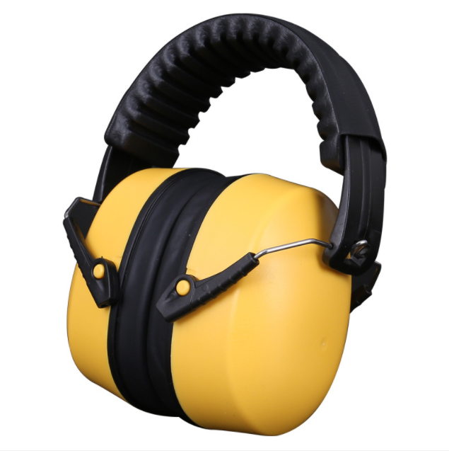 Industrial visibility noise cancelling earmuff