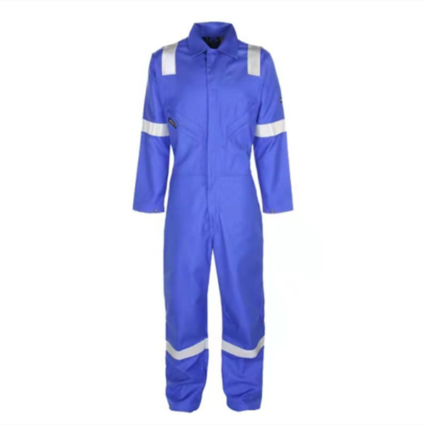 Cotton flame retardant coverall with reflective stripe 