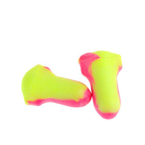 Yellow red mixed color PU foam earplugs