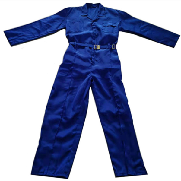 Logo custom worker coverall blue cotton jumpsuit - Dursafety