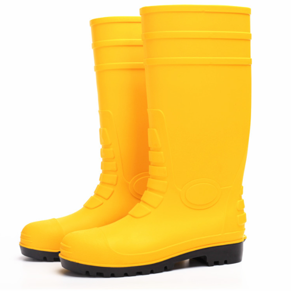 Waterproof heavy duty steel toe puncture resistant work protection PVC rain boots