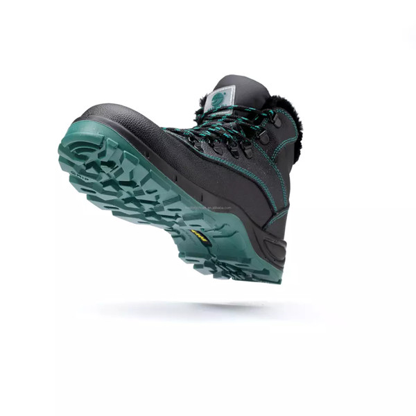 Fleecelined warm safety shoes for winter